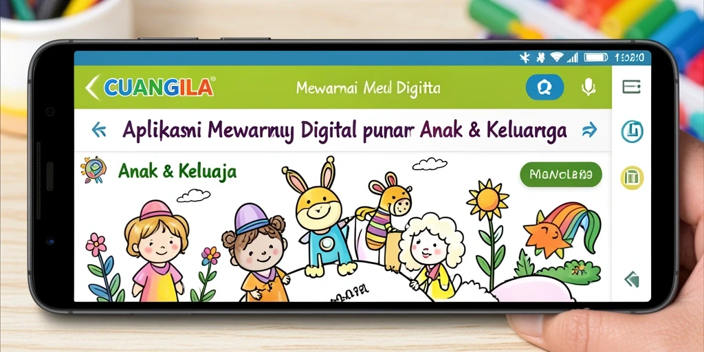 Tampilan antarmuka aplikasi CUANGILA untuk mewarnai digital yang menarik.
