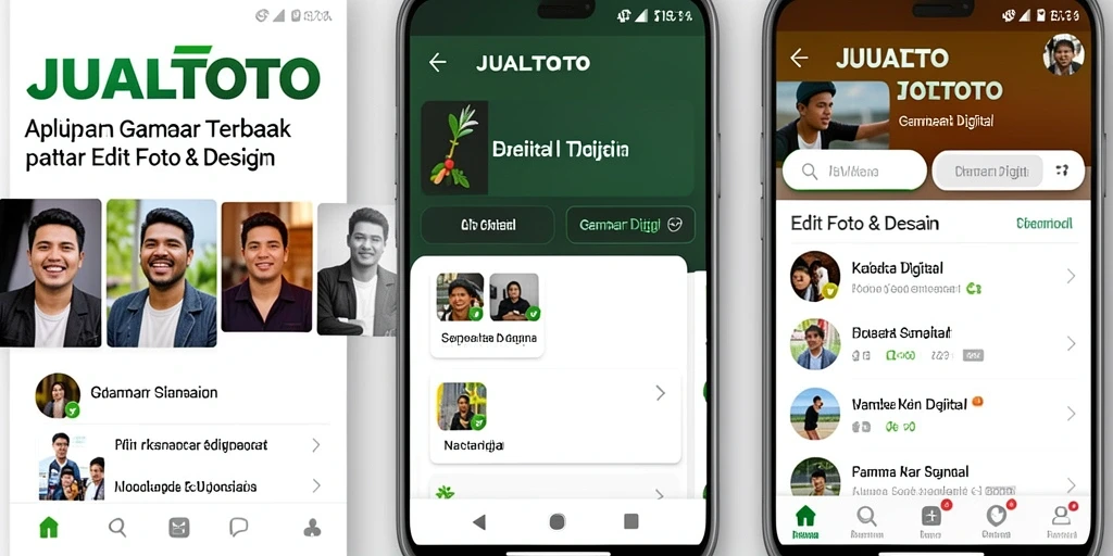 Antarmuka pengguna JUALTOTO yang sederhana dan menarik untuk Gambar Digital.