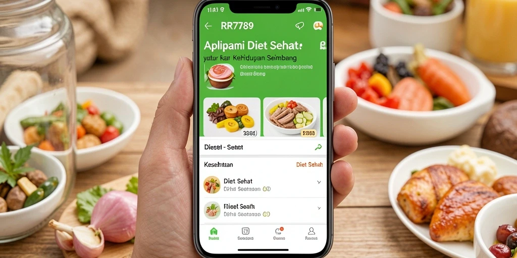 Tampilan antarmuka RR789 yang ramah pengguna untuk diet sehat.