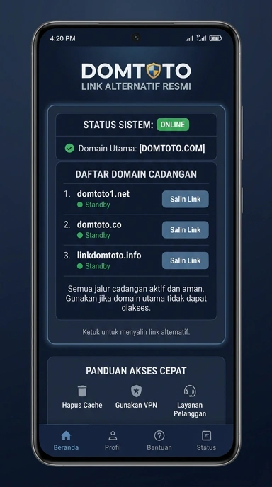 Halaman Link Alternatif Domtoto untuk Pengguna Indonesia